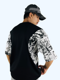 Oversized Printed Shirt With Graphics Sleeves