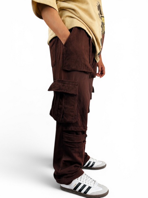Brown Utility Cargo Trouser