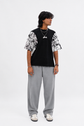 Oversized Printed Shirt With Graphics Sleeves